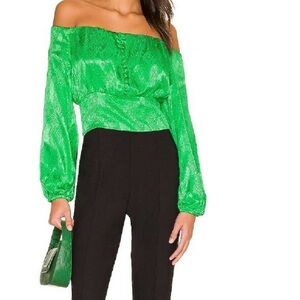 AFRM Jonas Top (fern green) with tags, size medium